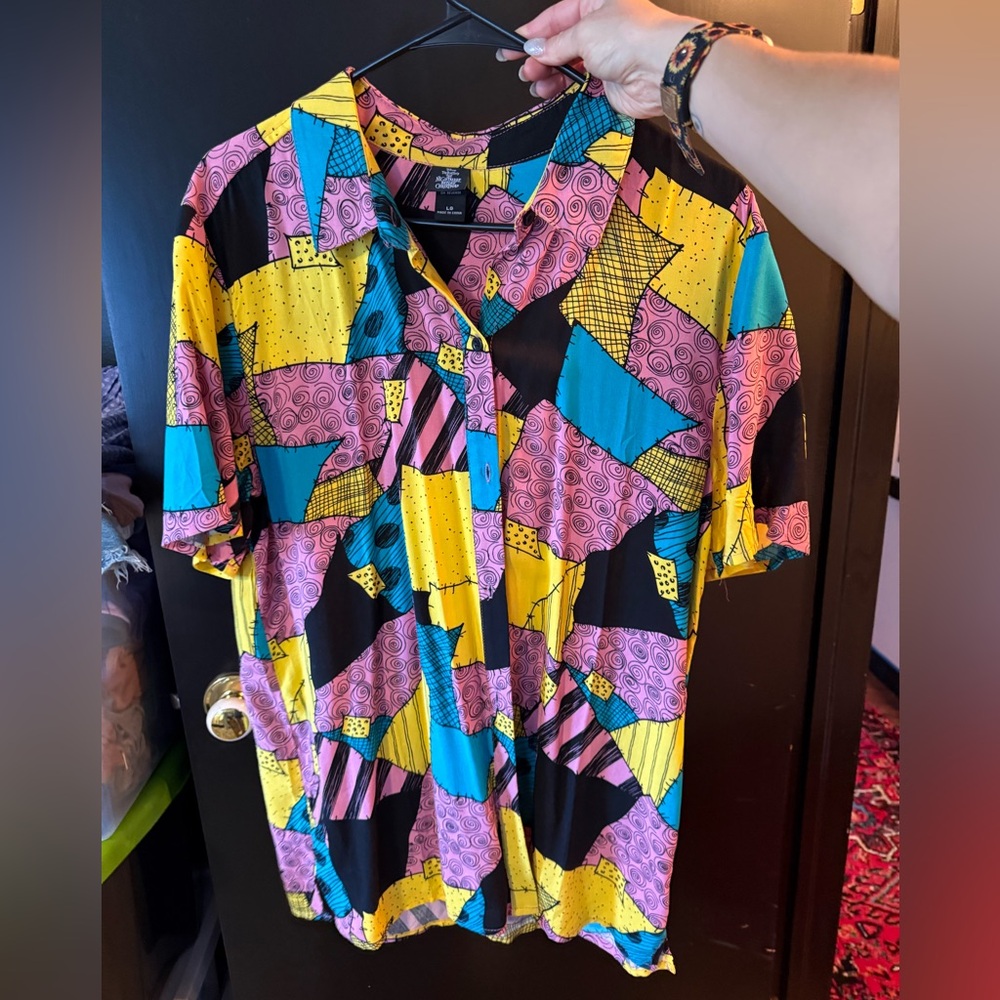 Nightmare Before Christmas Sally Patchwork Shirt